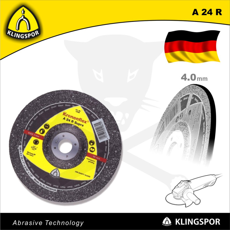 Tisztítókorong 115x4.0 mm A24 R - Supra - acél és inox - KLN