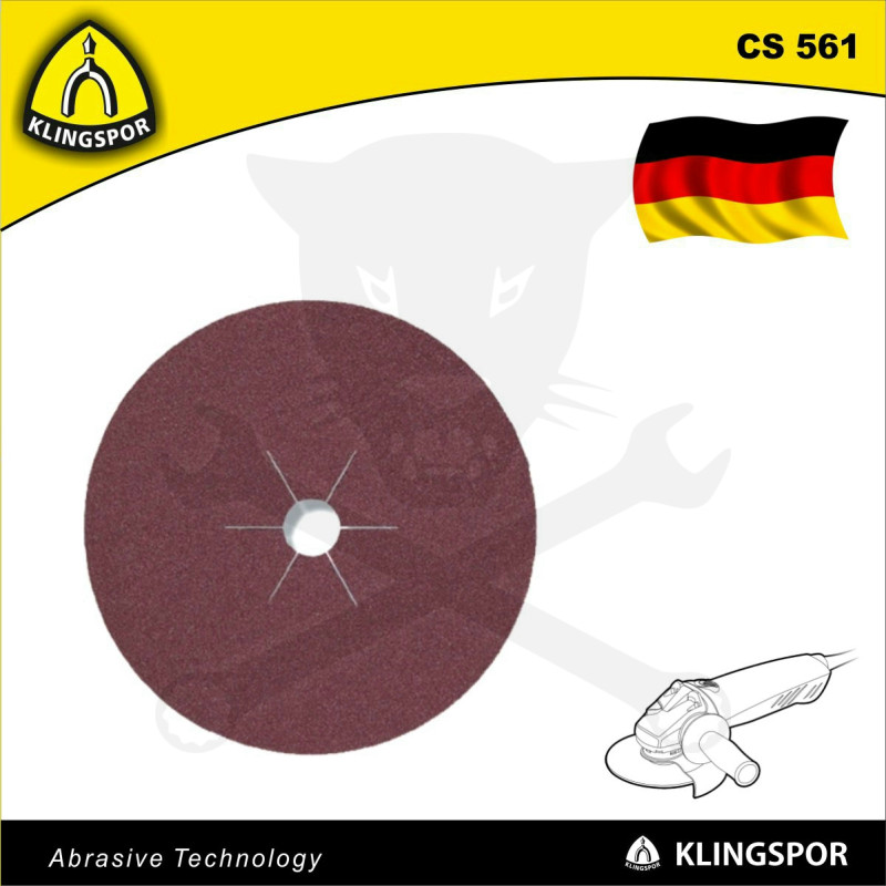 Fíbertárcsa 125x22 mm P120 - fémre - CS 561 Klingspor