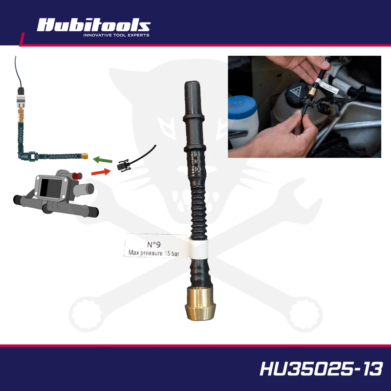 Nyomásteszter PressureDiag-hoz Adapter: Hűtőrendszer nyomásteszthez