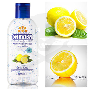 Kézfertőtlenítő gél - antibakteriális - 100 ml - Glory Citrom