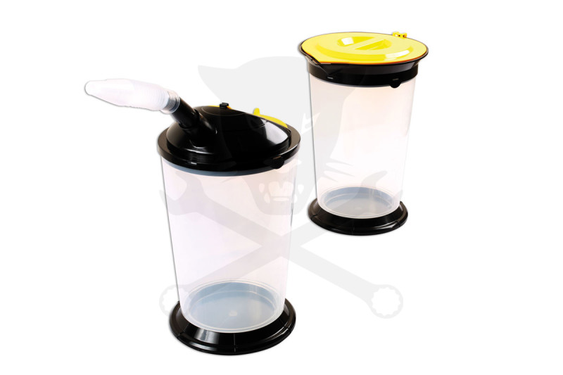 Olajbetöltő kanna 5 literes 2 db-os készlet skálázott extra áttetsző