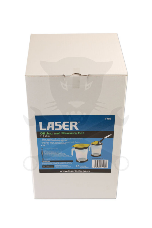 Olajbetöltő kanna 5 literes 2 db-os készlet skálázott extra áttetsző