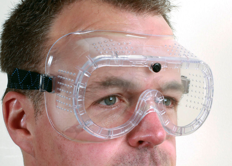 Védőszemüveg - víztiszta, teljesen zárt, gumi pánttal EN 166 - Laser