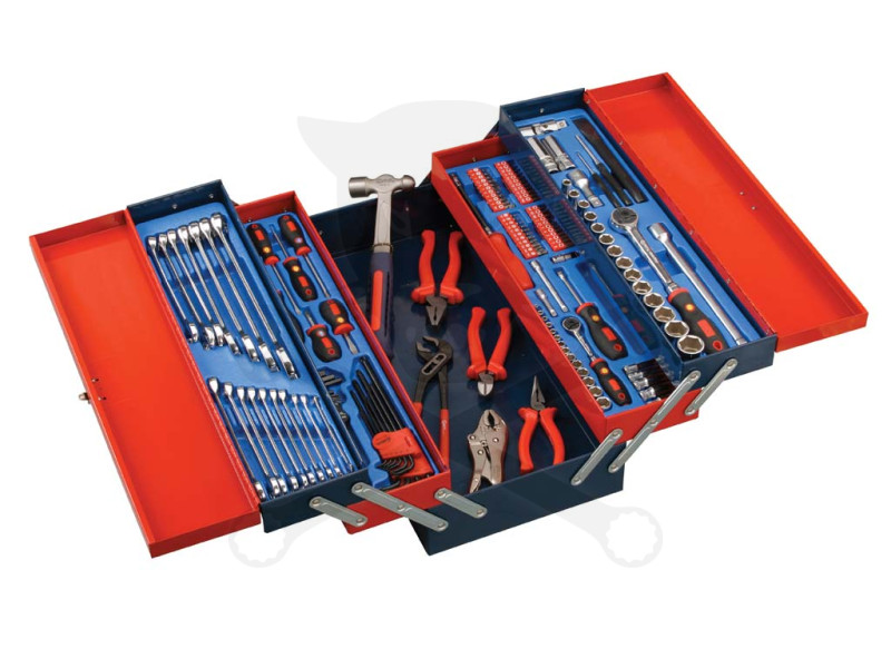Szerszámos láda Genius szerszámokkal 142 részes - METRIKUS