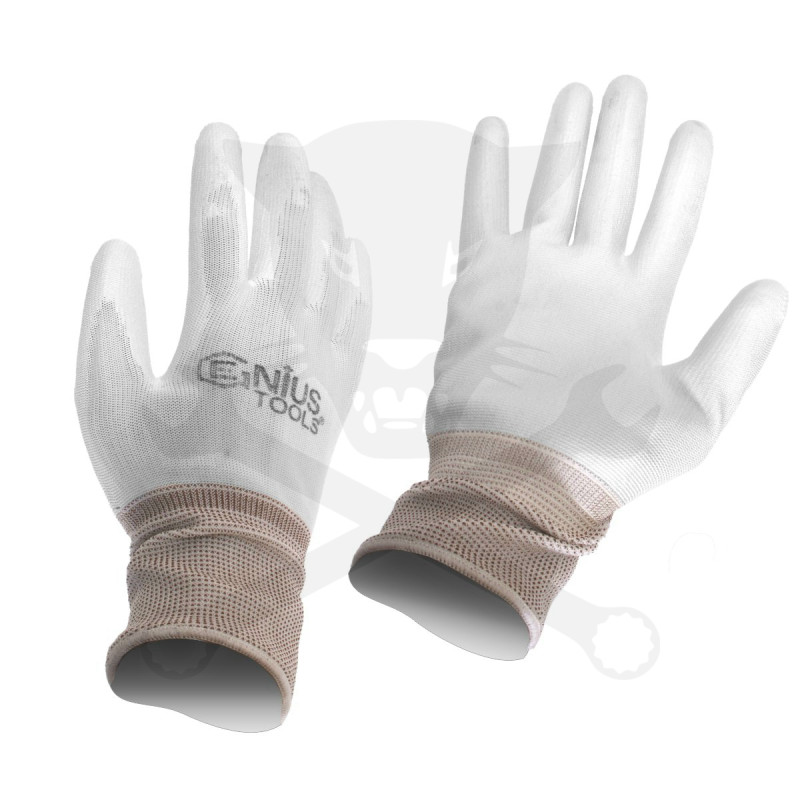 Kesztyű - szerelőkesztyű - Genius fehér XXXL-es 12-es