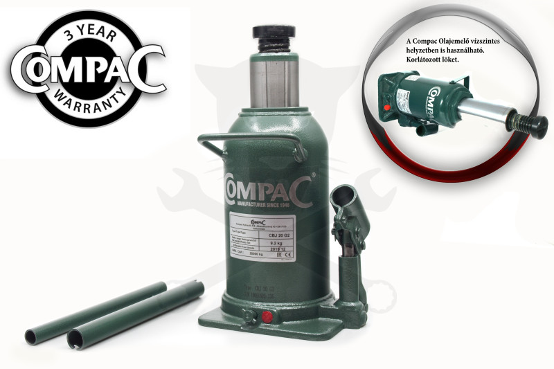 Olajemelő 20 tonnás Compac