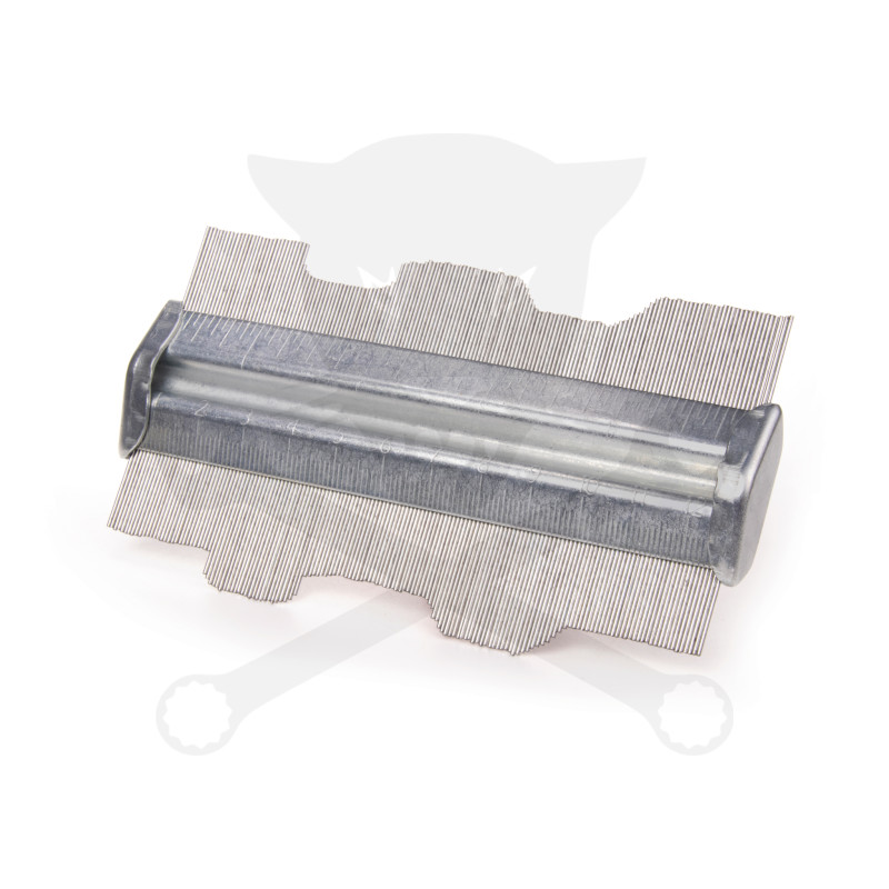 Kontúrmérő sablon 125 mm-es fém BGS