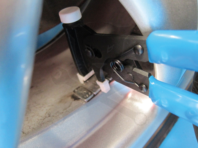 Fogó kerékszerelő, öntapadós keréksúlyokhoz - Laser Tools