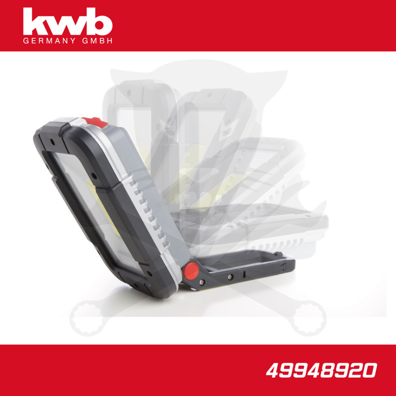 Szerelőlámpa - LED 01 COB 1521 lm akkus - USB - IPX5 összecsuk. - KWB