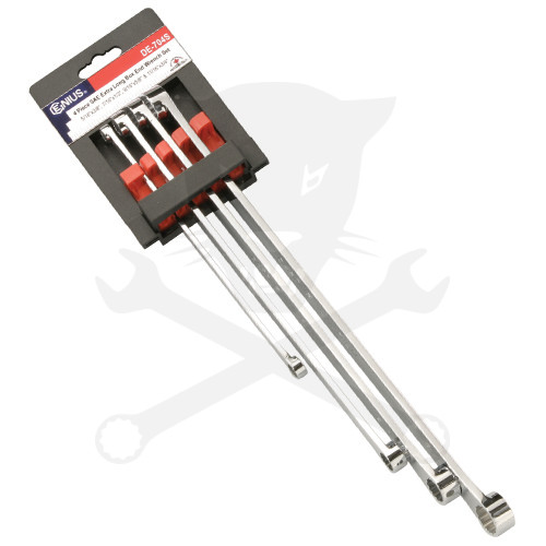 Csillag-csillagkulcs készlet egyenes extra-hosszú 4 db-os - colos -Genius