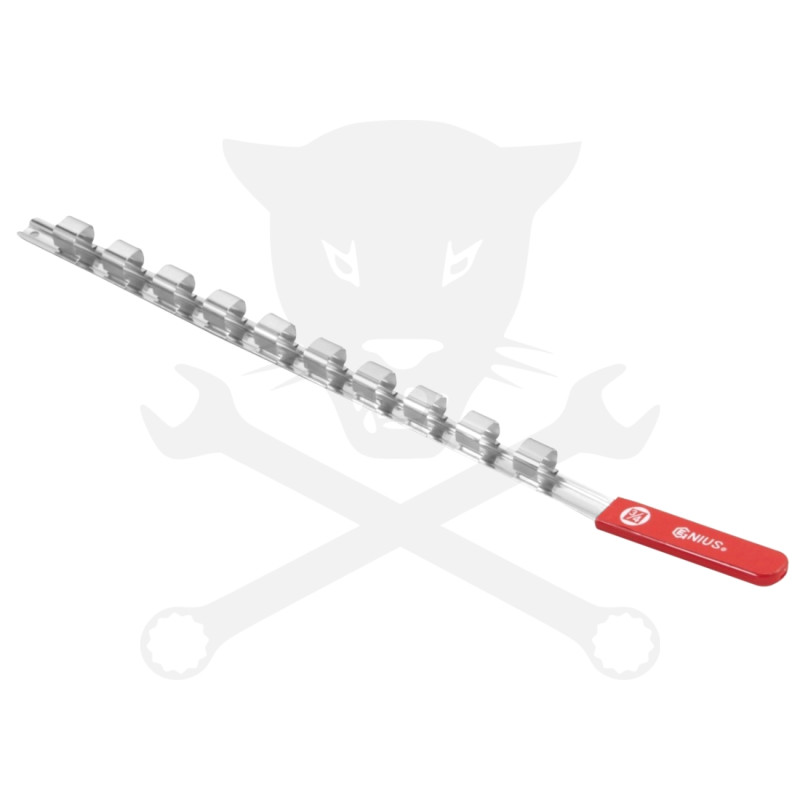 Dugókulcstartó sín 3/4" 10 db-os Genius