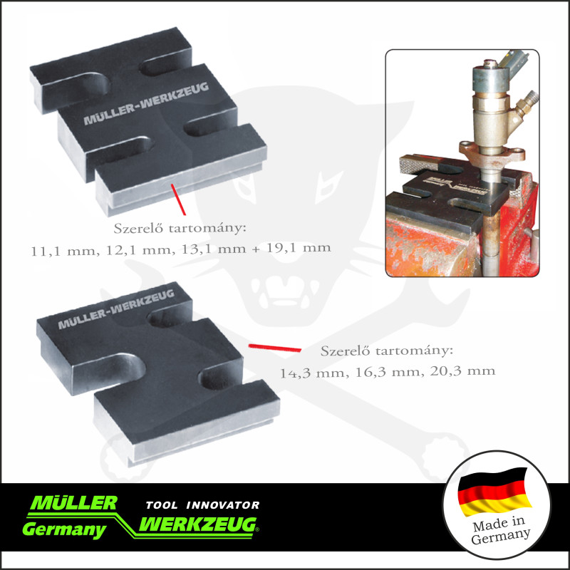 Injektor támasztó, tartó lemez konzol 2 részes - MÜLLER