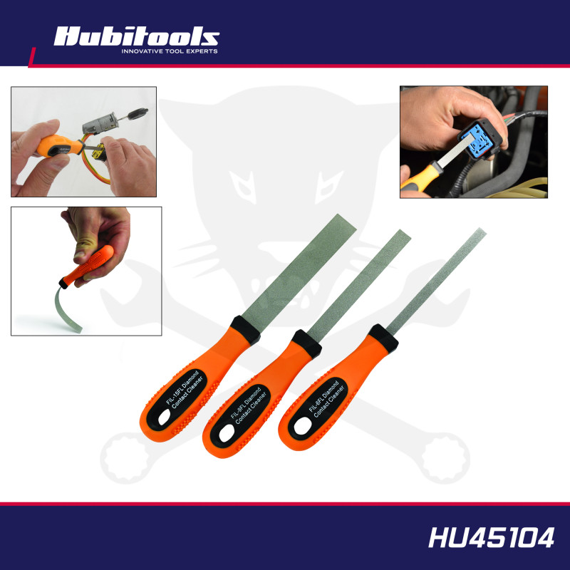 Kábelcsatlakozó gyémánt-tisztító 3 db-os flexibilis reszelő készlet