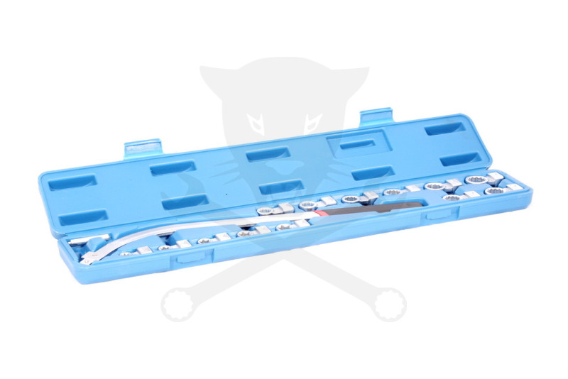 Ékszíjszerelő készlet hajlított hosszú 15 db-os 12 lapú Csillag+E-torx