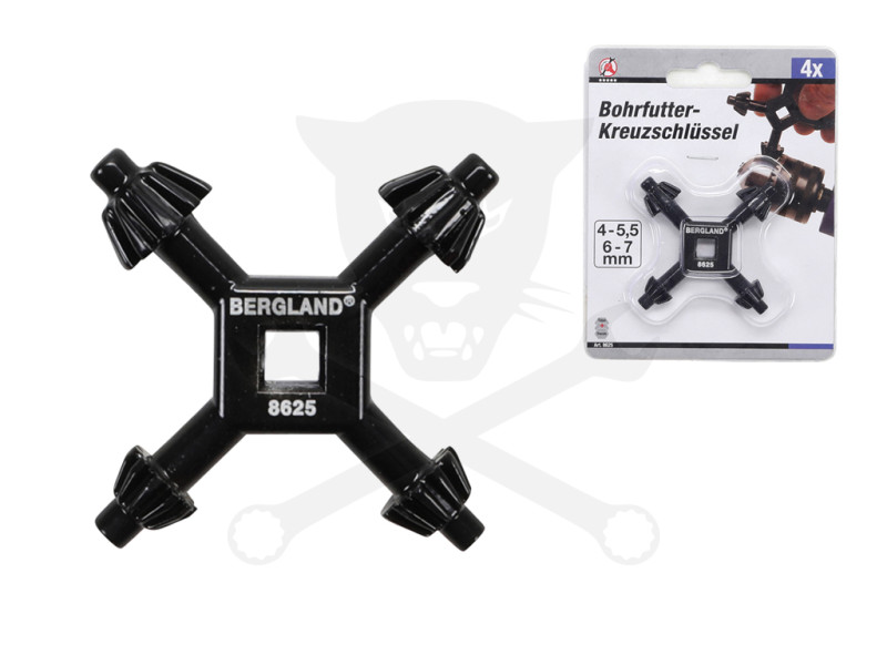 Fúrótokmány kulcs univerzális 4:1-ben méret: 4 - 5.5 - 6 - 7 mm - BGS