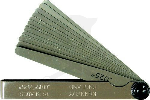 Hézagmérő készlet 18 lapos Kennedy (KEN-518-0650K)