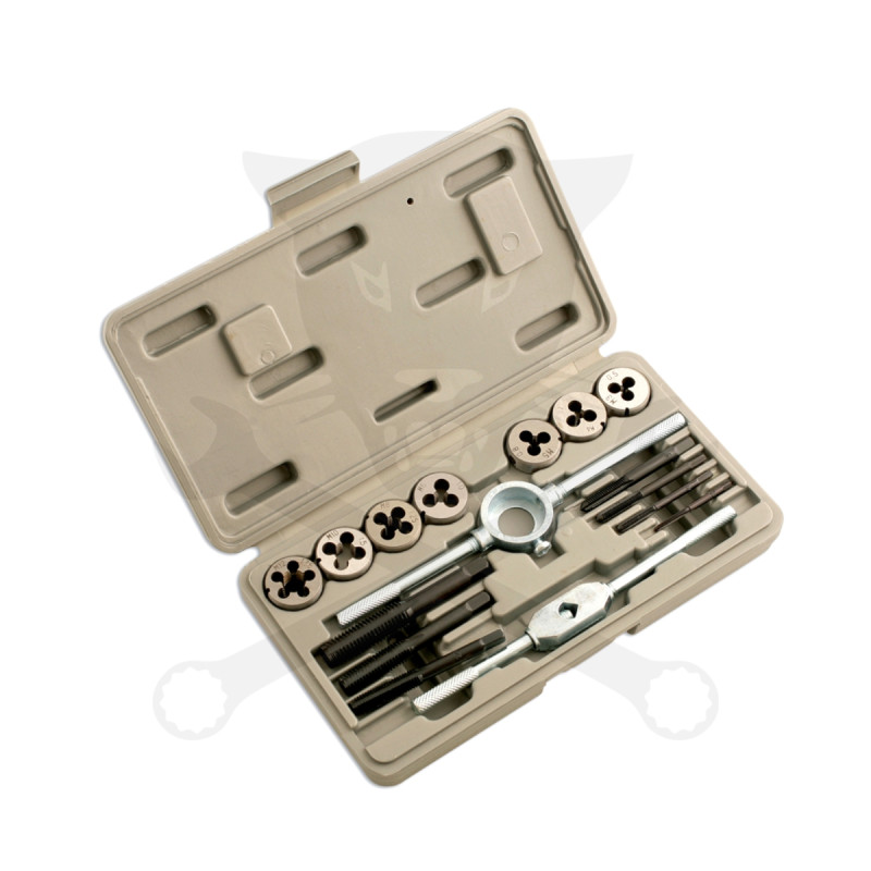 Menetfúró és menetmetsző készlet metrikus - 16 db WS acél