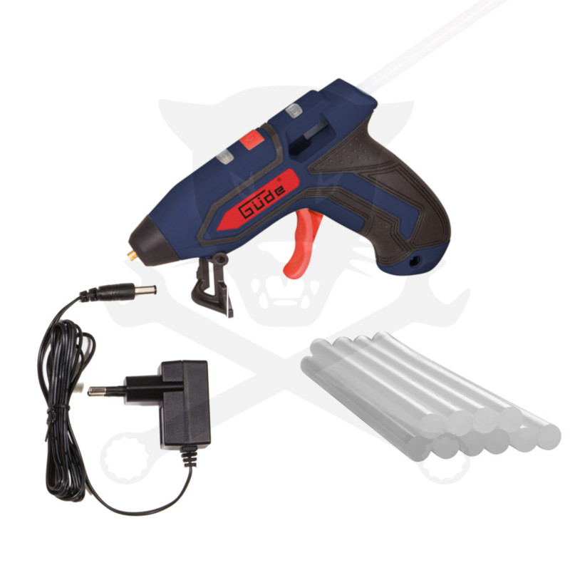 Ragasztópisztoly, akkus 3.7 V Li-Ion - 170°C - 7 mm - Güde