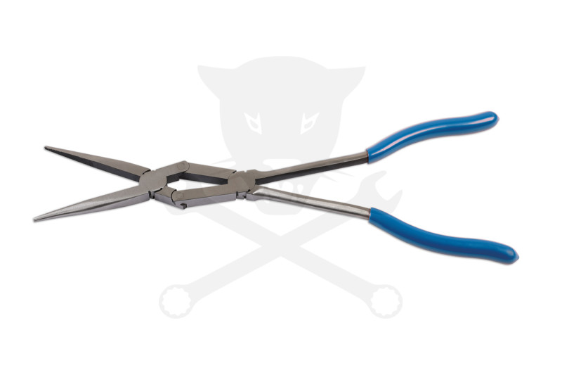 Fogó hosszúcsőrű - áttételes - félkerek 350 mm