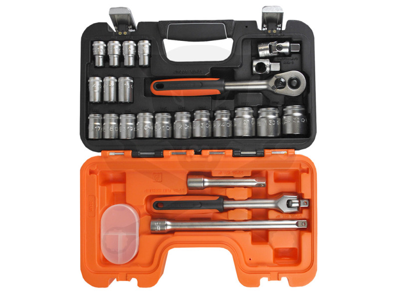 Dugókulcs készlet 1/2" 6 lap 10-32 mm 24 db-os Bahco