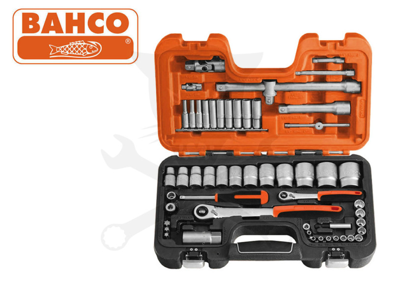 Dugókulcs készlet 1/2"-1/4" 12 lap 4-13 10-32 mm 56 db-os - Bahco