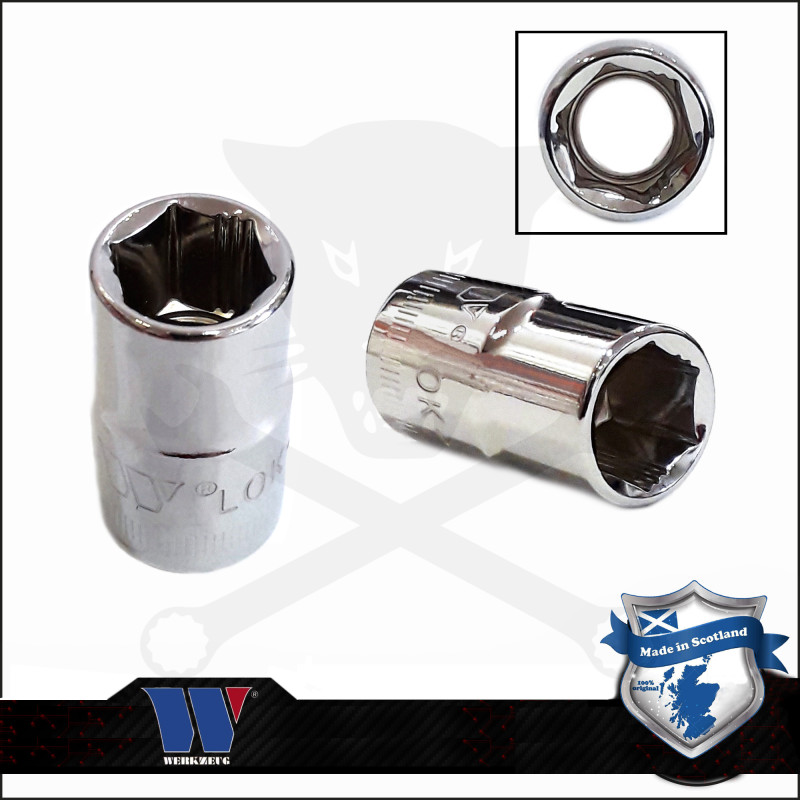 Lok-Typ Dugókulcs - crowafej 3/8" 11 mm 6 lap alacsony - Welzh