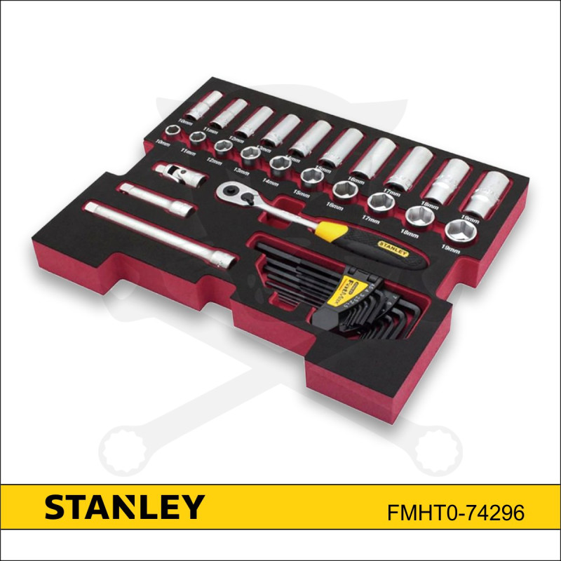 Szerszámkészlet TSTAK tálcán - 3/8" 38r. - Stanley