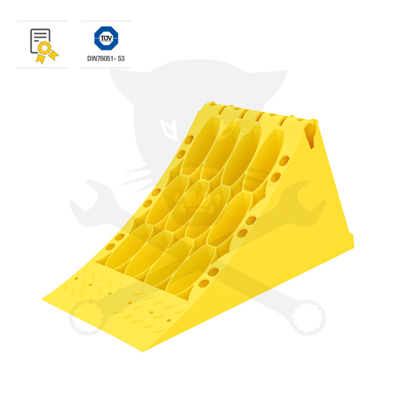 Kerék ék - támasztó ék - TEHER extra erős műanyag 22.5"-DIN76051-F53