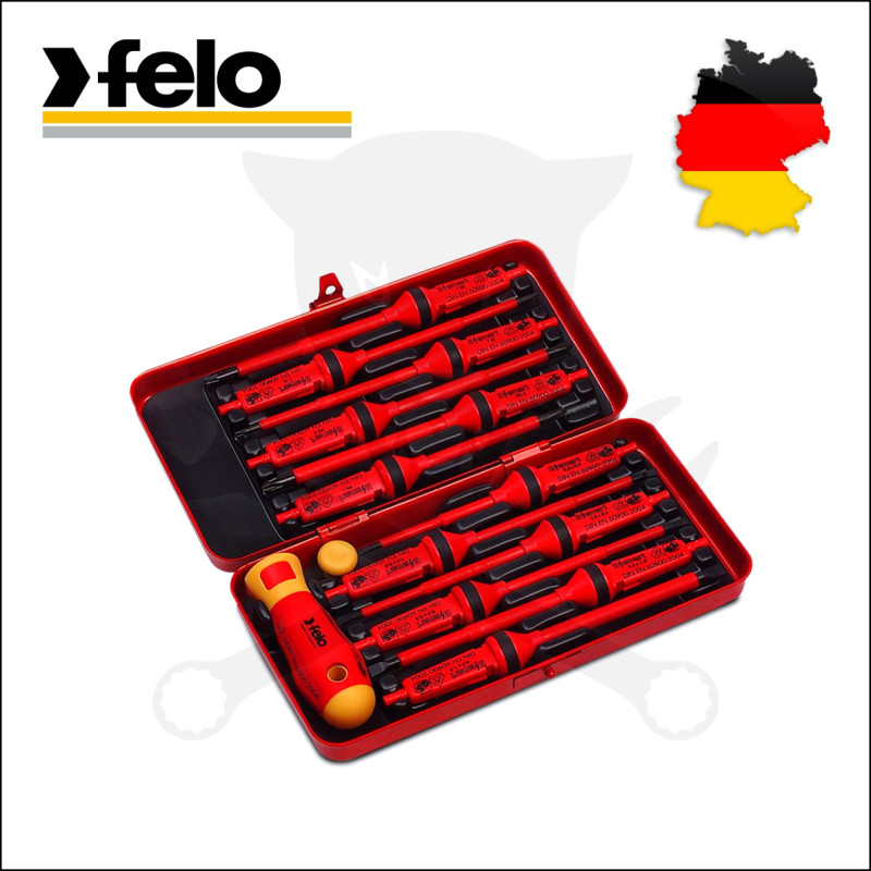 Csavarhúzó szigetelt lapos-csillag-torx VDE 1000V 14 db készlet - Felo