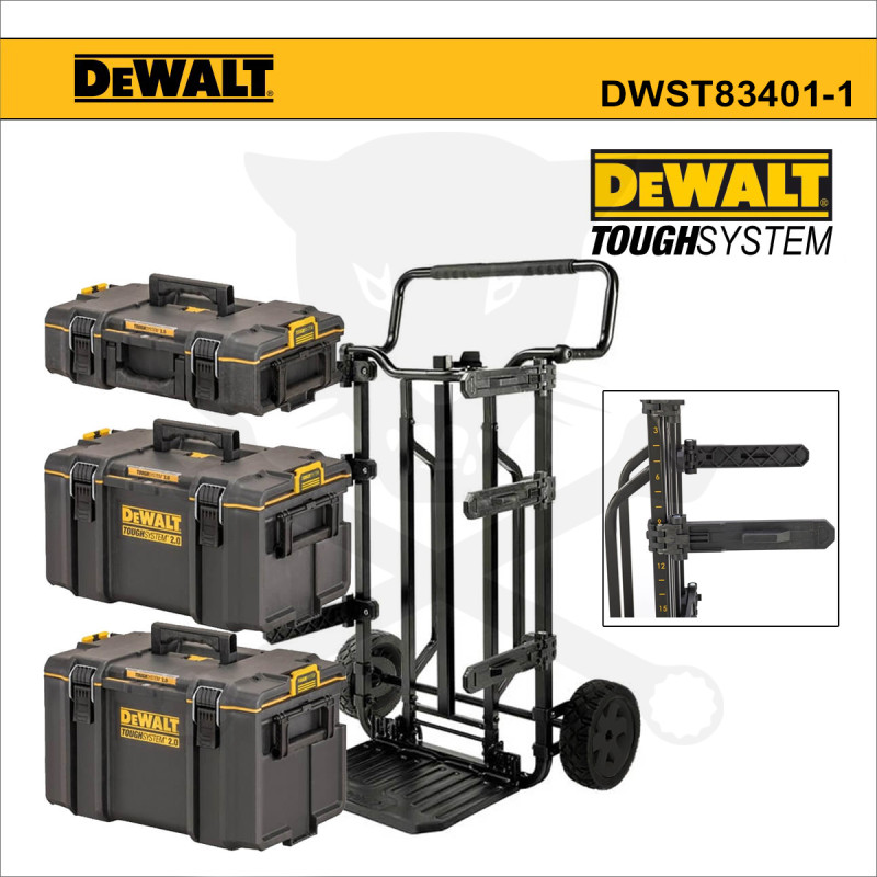 Szerszámtároló-rendszer kocsival, 4 részes IP65 - TOUGHSYSTEM II