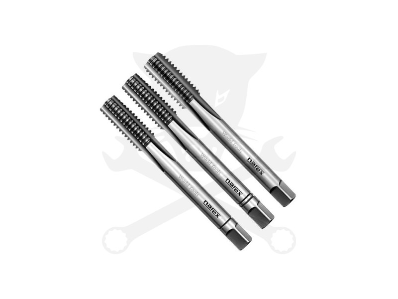 Menetfúró kézi készlet - BALOS - M8 LH x1,25 - 3 db-os Narex HSS