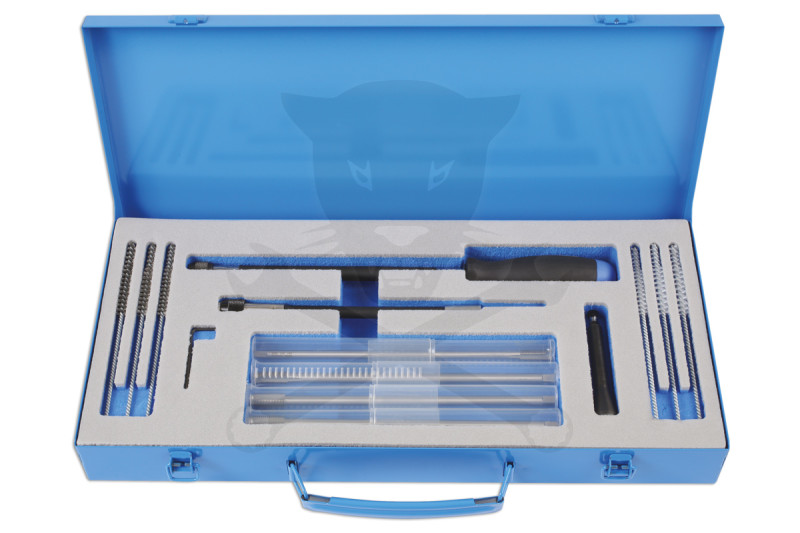 Izzítógyertya menetfúró és furattisztító kefe készlet 13 db-os - TS20