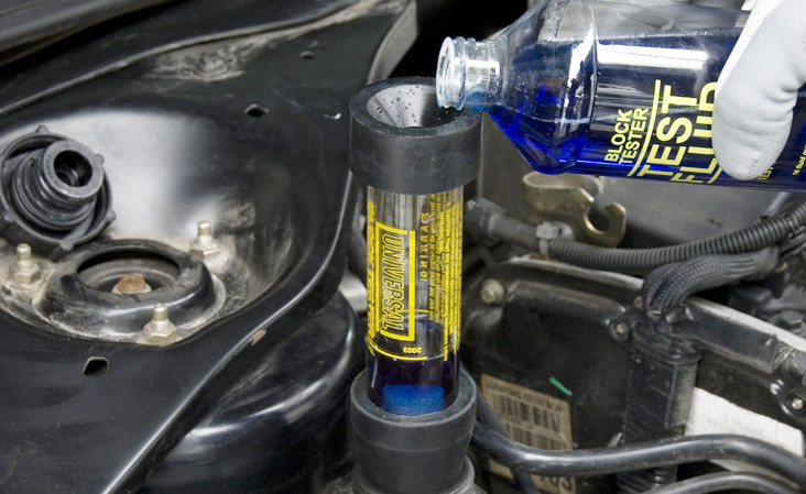 Szivárgásvizsgáló készlet motor-hengerfej tömítettség CO2 vizsgálat