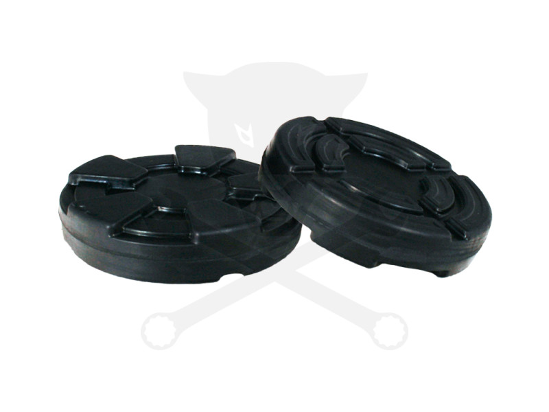 Gumipogácsa krokodil emelőhöz fekete 96x23 mm tömör spec.mintázatú