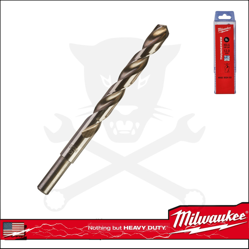 Csigafúró 12,0 mm HSS-G köszörült DIN 338 Milwaukee