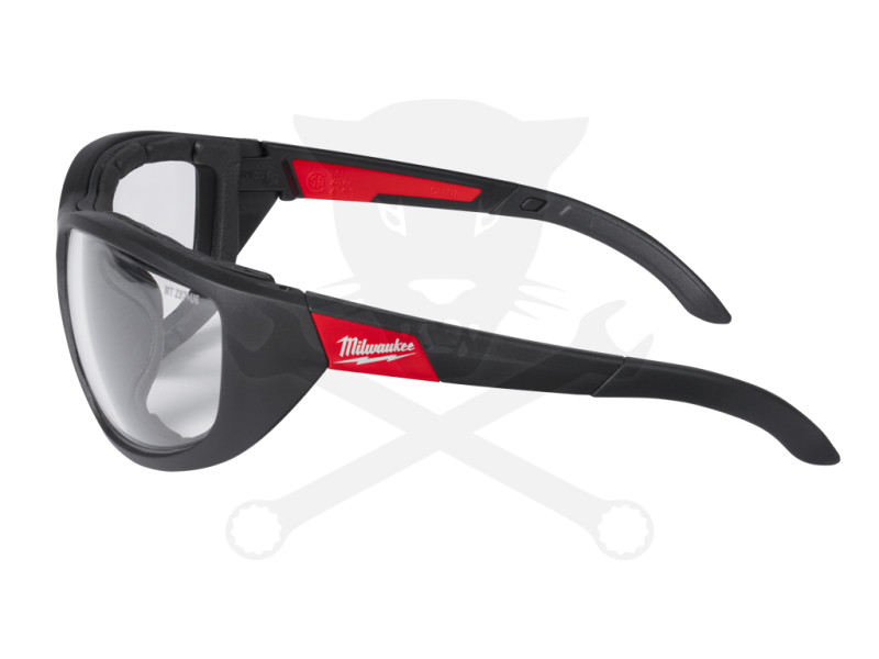 Védőszemüveg - Prémium átlátszó lencse +szövettok EN166 - Milwaukee