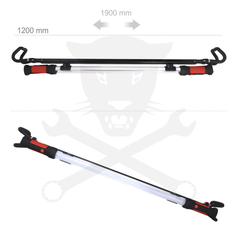 Szerelőlámpa LED-es MOTORHÁZTETŐRE 120 ledes - akkus