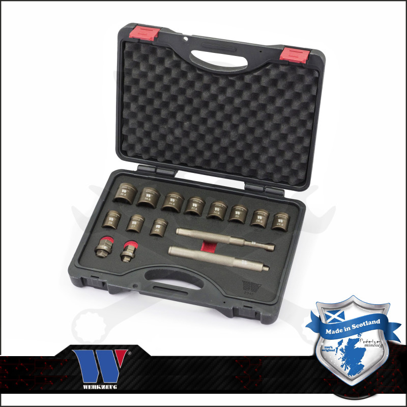 Kerékőr leszedő készlet Univerzális 15 db-os - Welzh Werkzeug