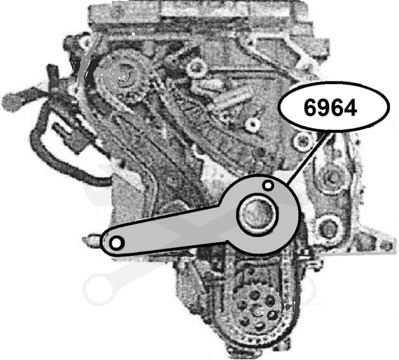 Vezérlésrögzítő - főtengely pozícionáló célszerszám BMW N47 1.6D/2.0D