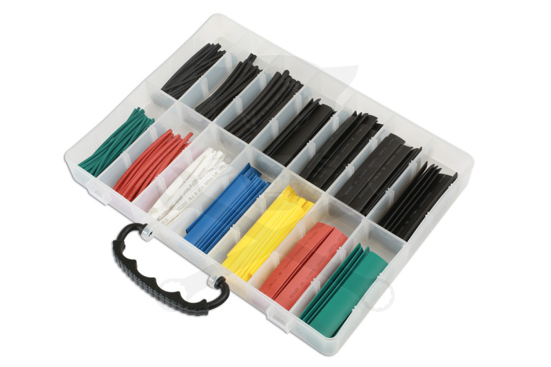 Hőzsugorcső 250 részes klt, színes, 89 mm 2-12 mm