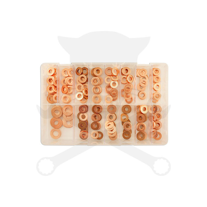 Porlasztó (injektor) réztömítés "tűzkarika" alátét készlet150db CRD