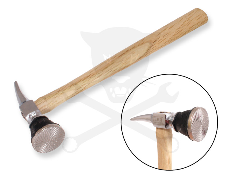 Kalapács karosszériás forgőfejű-rovátkált egyengető-zömítő