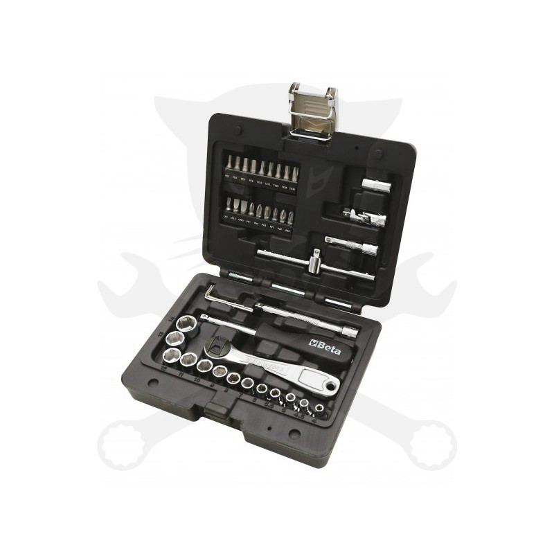 Dugókulcs készlet 1/4" 6 lap 4-13 mm 42 db-os Beta Easy (903E/C42)
