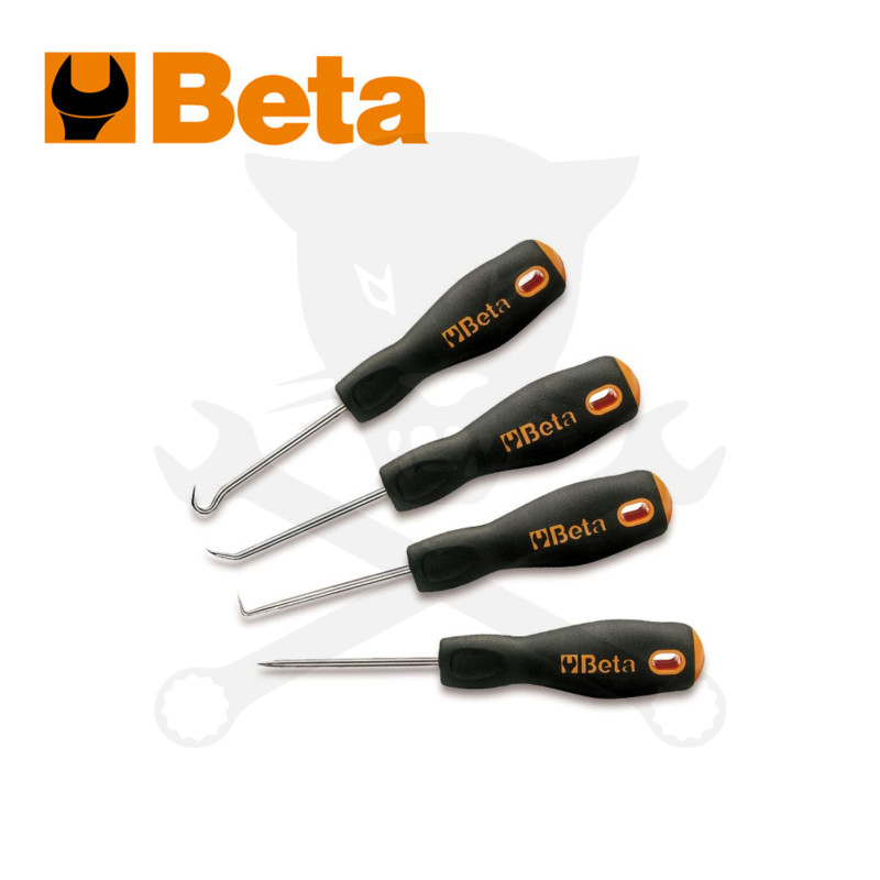 Tömítés kiszedő-kaparó szerelőkampó készlet 4 db-os mini Beta