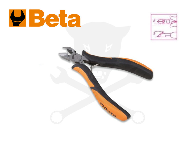 Fogó homlokcsípő hosszított ferde vágóéllel -spec. elektronikai- Beta