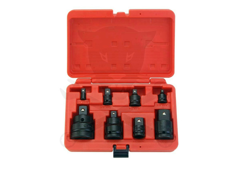 Légkulcs átalakító adapter készlet 8 db-os 1/4"-3/8"-1/2"-3/4"-1"