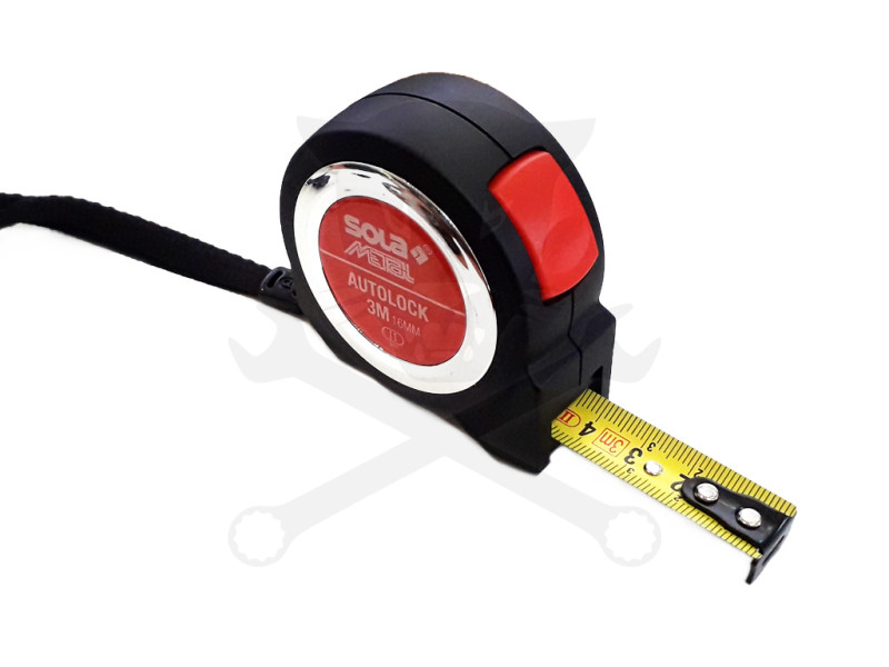 Mérőszalag 3 m x 16 mm SOLA EK-osztály 2