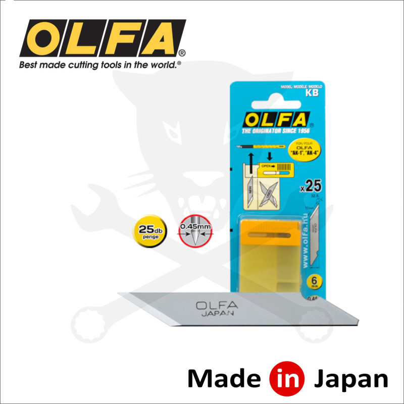 Penge OLFA dekor és hobby késhez 6 mm 25 db/dob