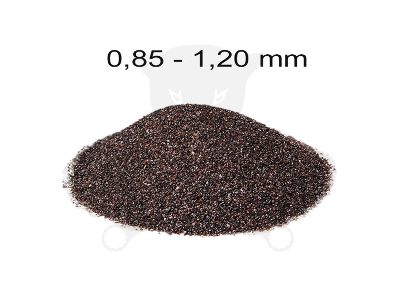 Szóróanyag normálkorund barna NK20 = 0,85 - 1,20 mm -25 kg