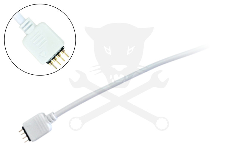 Csatlakozó, 4 rögzítő tüskés, szerelhető - LED szalaghoz ELMARK